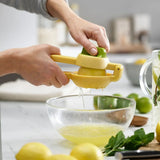 Joseph Joseph JuiceMax Dual-action Yellow Citrus Press