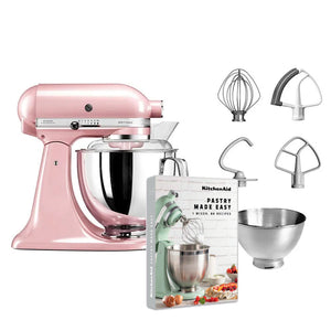 KitchenAid Artisan Mixer 4.8L Silk Pink + Free Cook Book