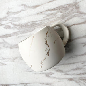 Marble Ceramic Mug - White